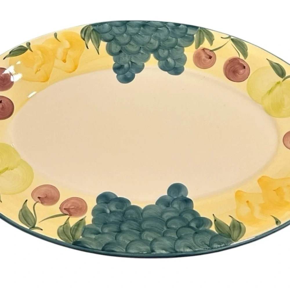 Hand-Painted Serving Platter by‎ A. Santos - 172-50